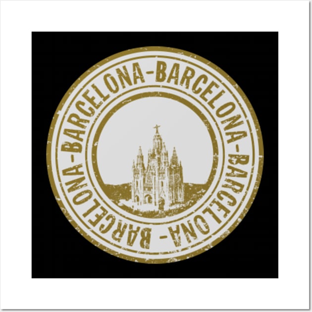 Barcelona pride stamp Wall Art by SerenityByAlex